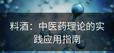 料酒：中医药理论的实践应用指南